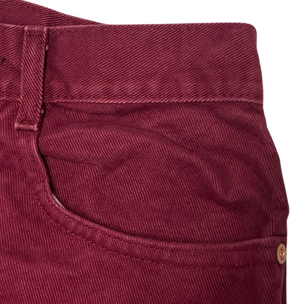 Vtg Lee Straight Leg Jeans Women's Sz 9 Med Red Denim 25x30 100% Cotton USA - Picture 12 of 15